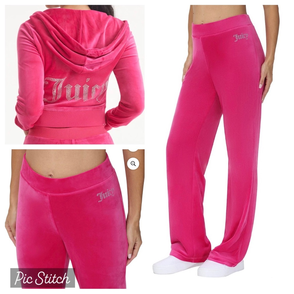 [M] Juicy Couture Embellished Velour Track Suit